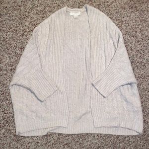 Barefoot Dreams Gray Cable Knit Cardigan